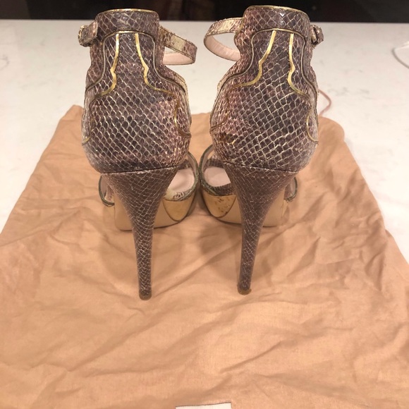 MiuMiu Leather with Cork Platform 🤎 shoes - Picture 9 of 10